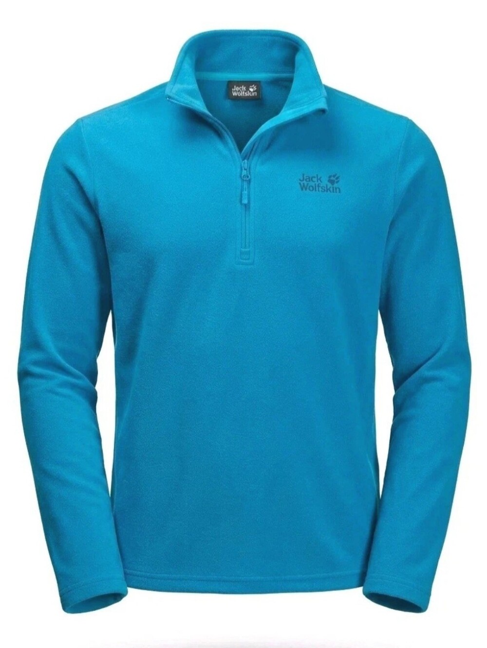 Jack Wolfskin Polartec Sweatshirt Mens Small Blue Fleece 1/4 Zip Active Outdoor